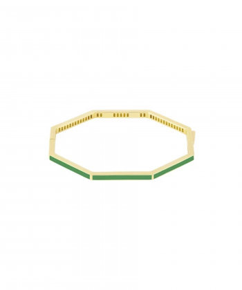 بنگل 8 ضلعی با میناکاری سبز درریس Doris کد P4121