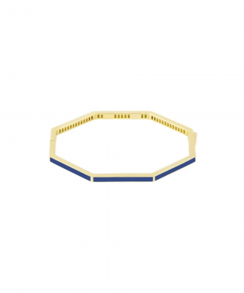 بنگل 8 ضلعی با میناکاری سرمه ای درریس Doris کد P4122