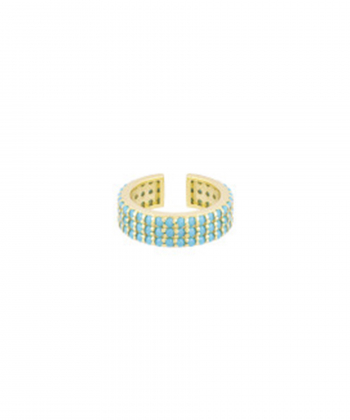 ایرکاف فیبه سه رج با نگین فیروزه ای درریس Doris کد P4140