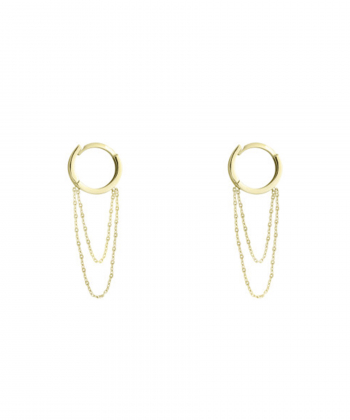 گوشواره روکو زنجیر دار درریس Doris کد P923