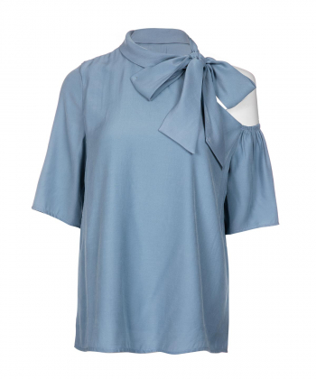 بلوز زنانه یقه پاپیونی سرژه Serge