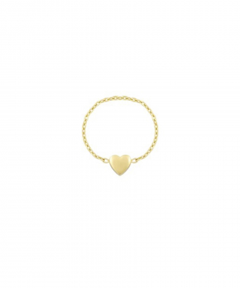 انگشتر زنجیری قلب توپر درریس Doris کد P4658