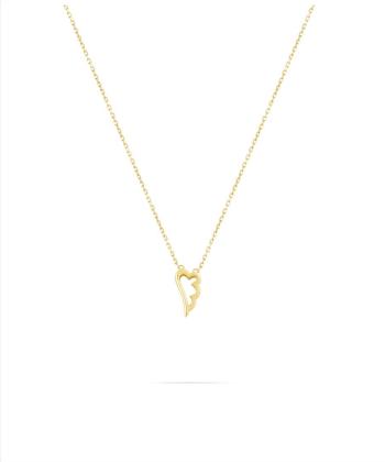 گردنبند زنجیری بال تو خالی درریس Doris کد P4013