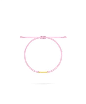 دستبند نخی صورتی روشن مستطیل کالکشن حوض نقاشی درریس Doris کد P4068