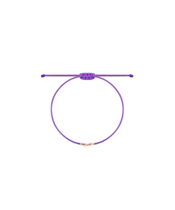 دستبند نخی تک رج بنفش حب کوچک درریس Doris کد P5025