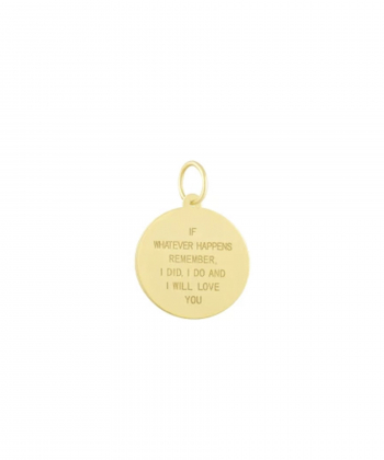 آویز تک دایره با حکاکی درریس Doris کد P4475