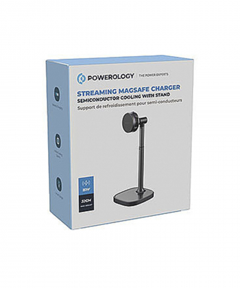 هولدر و شارژر وایرلس POWEROLOGY مدل STREAMING MAGSAFE