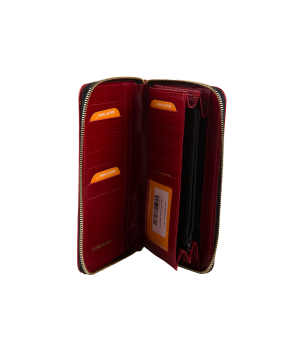 کیف پول زنانه مارال چرم Maral Leather مدل دورگان دنیز