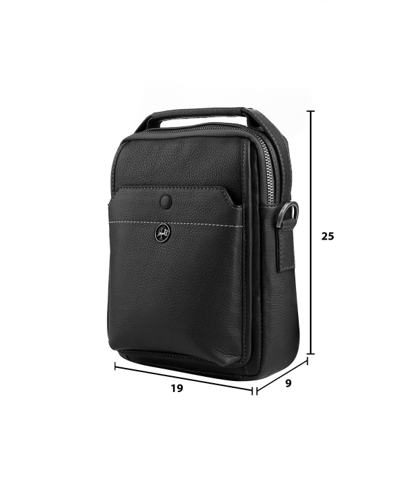 کیف دوشی مردانه مارال چرم Maral Leather مدل آروین