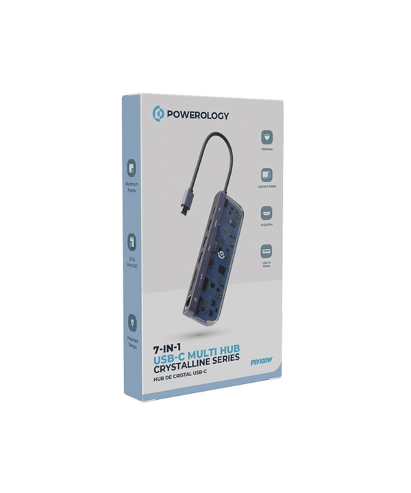 هاب 7 پورت POWEROLOGY مدل 7IN1 USB-C P71USHTP