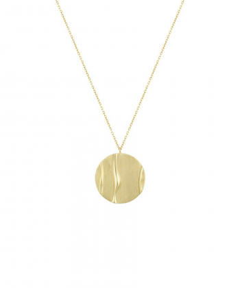 گردنبند پلیت با سه خط منحنی دامبله درریس Doris کد P657