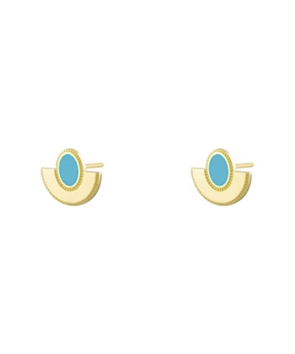 گوشواره میخی ماه آفرید درریس Doris کد P4532