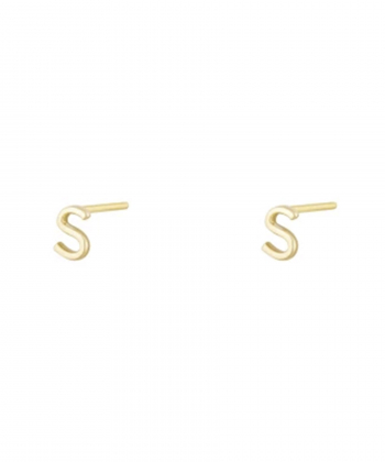 گوشواره میخی حرف S درریس Doris کد P4543