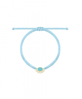 دستبند بافت آبی روشن سپینود درریس Doris کد P4519