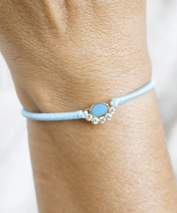 دستبند بافت آبی روشن سپینود درریس Doris کد P4519