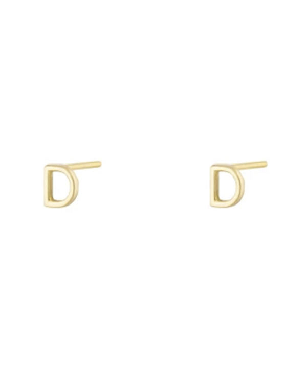 گوشواره میخی حرف D درریس Doris کد P4544