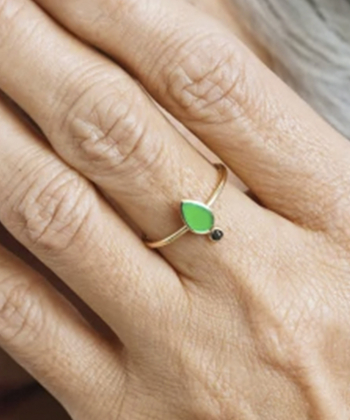 انگشتر رامش با رینگ مفتولی درریس Doris کد P4510