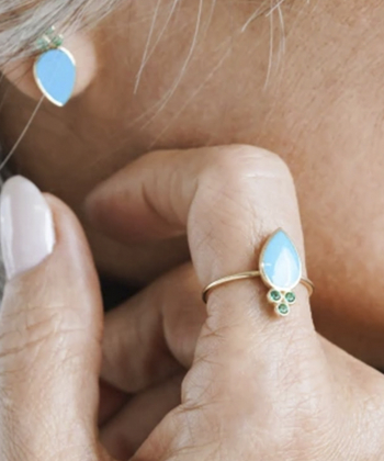 انگشتر چَک چَک با رینگ مفتولی درریس Doris کد P4509