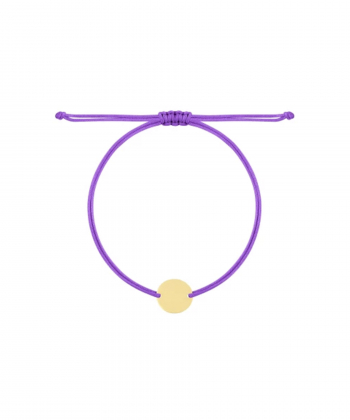 دستبند نخی بنفش دایره درریس Doris کد P4569