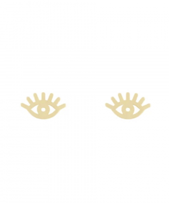 گوشواره میخی چشم مژه دار درریس Doris کد P4806