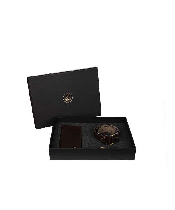 ست چرمی مردانه مارال چرم Maral Leather مدل برایانت