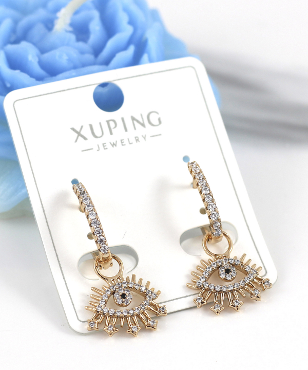 گوشواره زنانه ژوپینگ Xuping مدل چشم نظر کد AAC-918