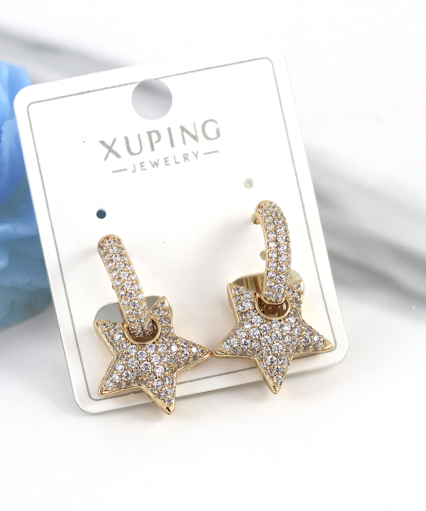 گوشواره زنانه ژوپینگ Xuping مدل ستاره کد AAC-885