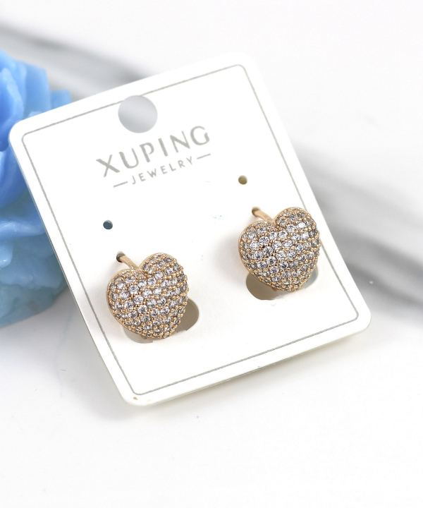 گوشواره زنانه ژوپینگ Xuping مدل قلب کد AAC-881