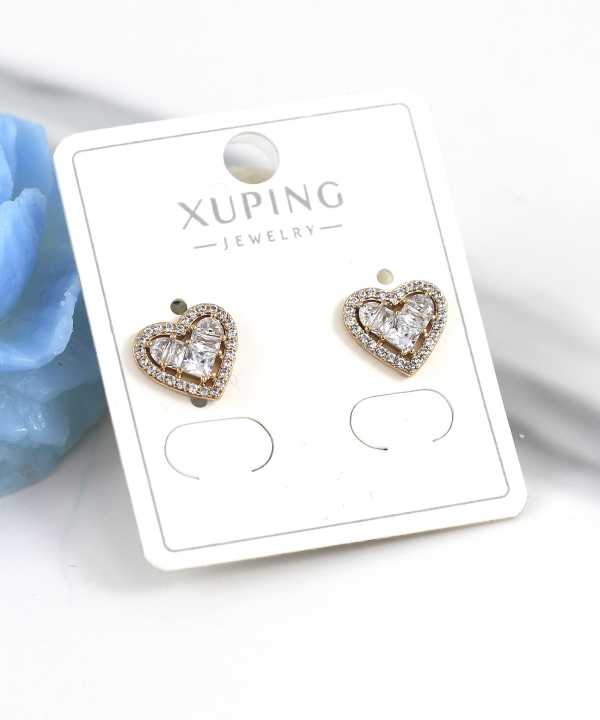 گوشواره زنانه ژوپینگ Xuping مدل قلب کد AAC-880
