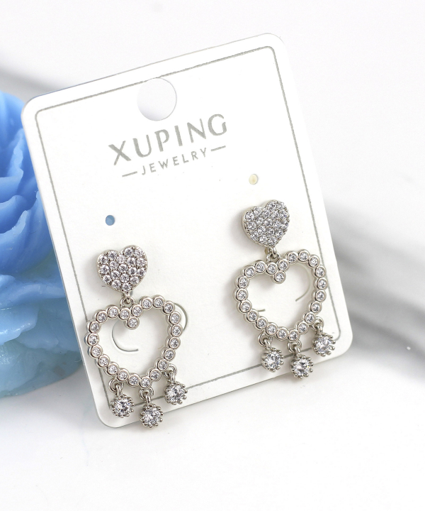 گوشواره زنانه ژوپینگ Xuping مدل قلب کد AAC-879