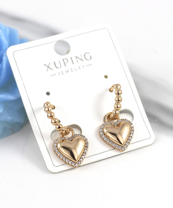 گوشواره زنانه ژوپینگ Xuping مدل قلب کد AAC-878