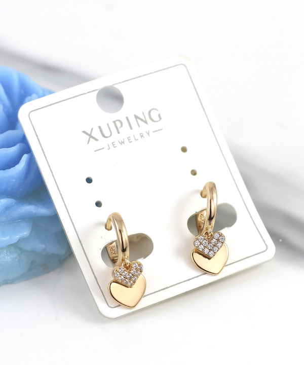 گوشواره زنانه ژوپینگ Xuping مدل قلب کد AAC-877