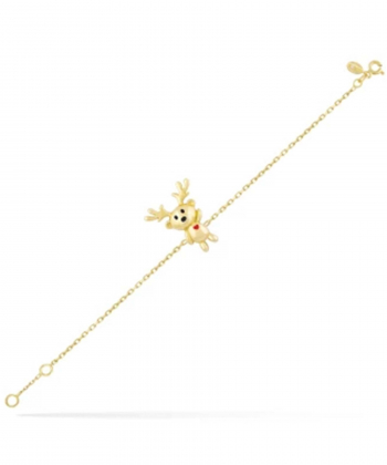 دستبند زنجیری ژوبین شاخدار درریس Doris کد P4758