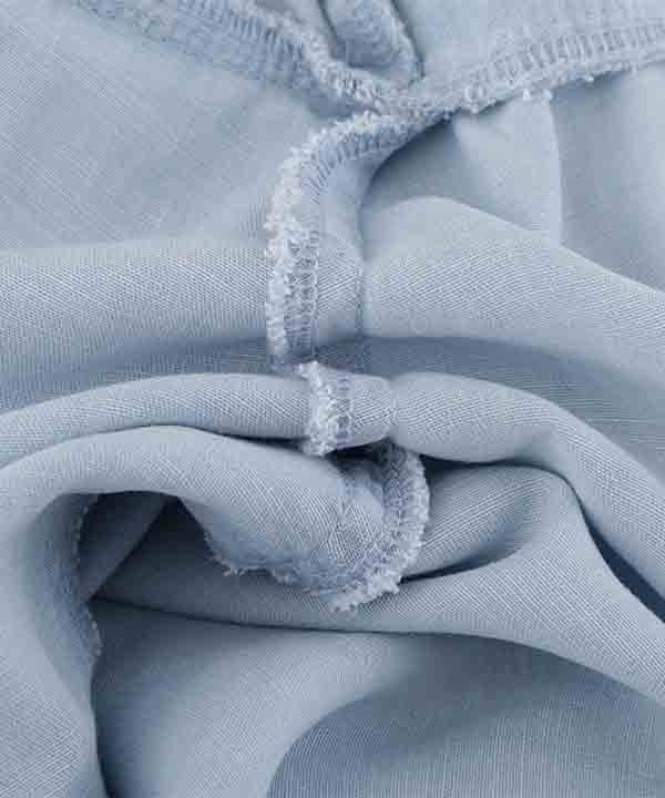نمای داخل پیراهن زنانه آبی، طرح جین