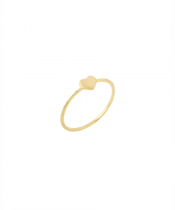 انگشتر قلب با رینگ راه راه درریس Doris کد P4728