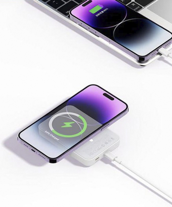 پاوربانک بی سیم مغناطیسی 10000 میلی آمپر ساعت رسی Recci Wireless Magnet Power Bank 10000mah RPB-W09