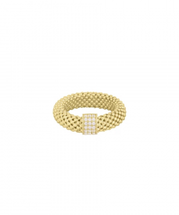 انگشتر جسیکا با پلاک مربع نگین دار درریس Doris کد P4825