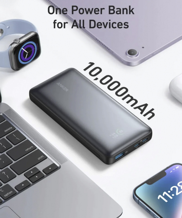 پاور بانک فست شارژ تایپ سی و یو اس بی 25 وات 10000 انکر A1249H