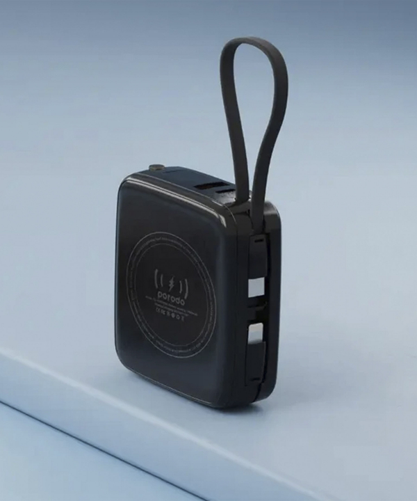 پاوربانک وایرلس porodo مدل 10000mah pd-pbfch041