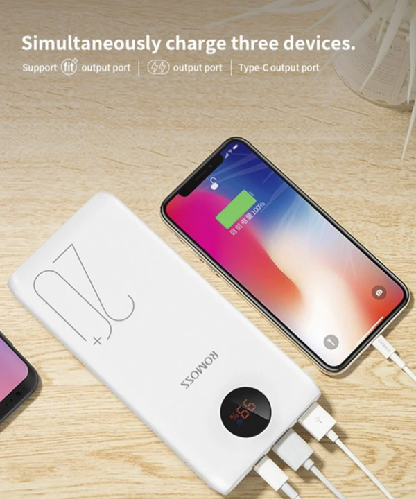 شارژر همراه شارژ سریع 18 وات روموس Romoss مدل SW20Pro
