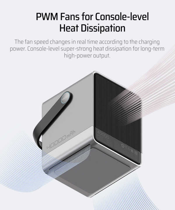 پاوربانک 300 وات 40000 میلی‌آمپر P01 کاکتک مدل CUKTECH 30 Power Bank 40000mAh 300W MAX