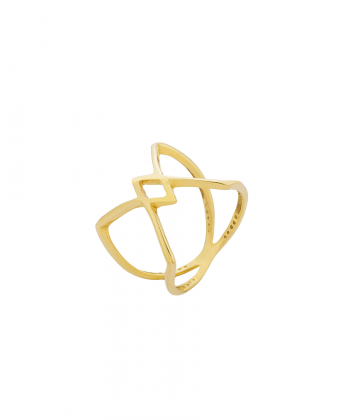 انگشتر ضربدری لوزی کیا گالری Kia Gallery کد RE007