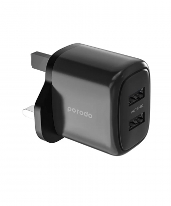 آداپتور شارژر دوگانه PORODO مدل PD-12WDAUKL