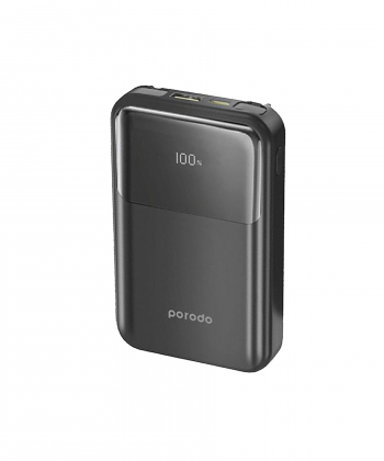 پاور بانک PORODO مدل BUIT-IN REMOVABLE CABLES PD-PBFCH038