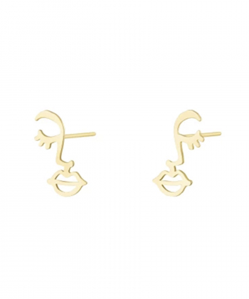 گوشواره نیم رخ صاف درریس Doris کد P4872