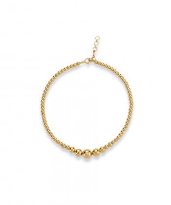 دستبند زنجیر طلا چند گوی کیا گالری Kia Gallery کد BMR492