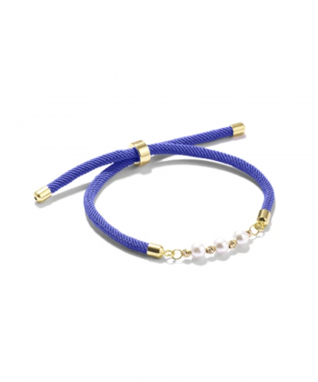 دستبند سرمه ای دُر و گوی درریس Doris کد P4895