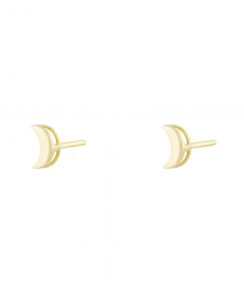 گوشواره میخی هلال ماه سه بعدی درریس Doris کد P4989