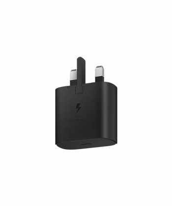 شارژر دیواری سامسونگ 25 وات مدل EP-TA800 به همراه تبدیل 3 به 2 آیبک مدل A10-1 چراغدار