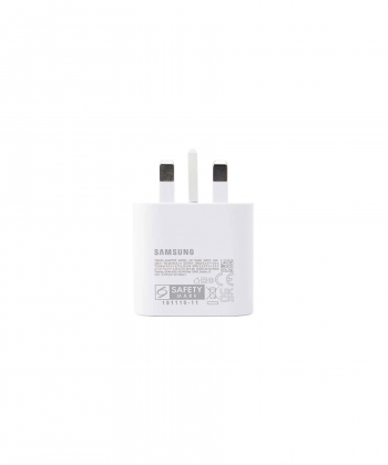 شارژر دیواری سامسونگ 25 وات مدل EP-TA800 به همراه تبدیل 3 به 2 آیبک مدل A10-1 چراغدار